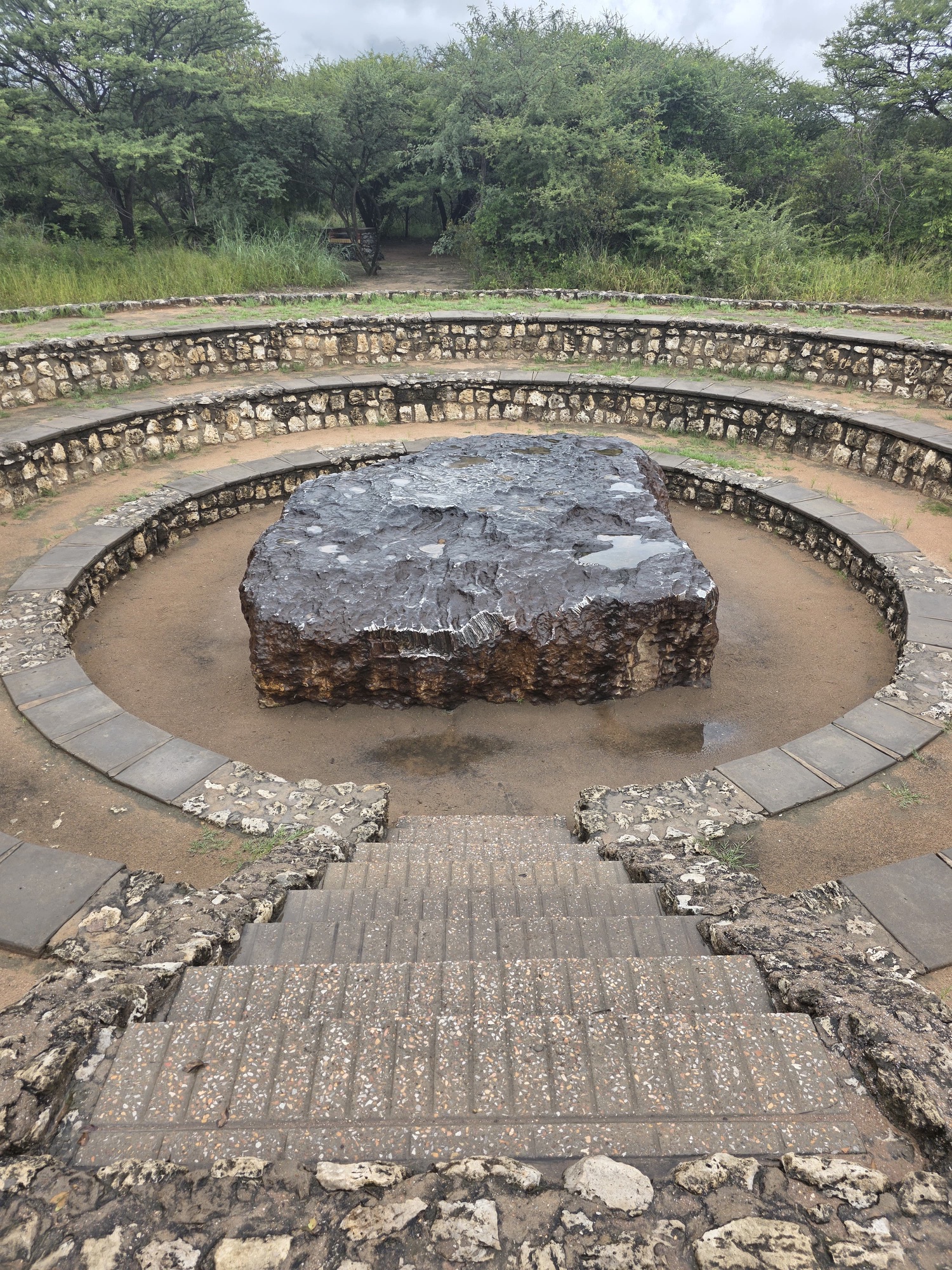The Hoba Meteorite displayed at its open-air site in Namibia